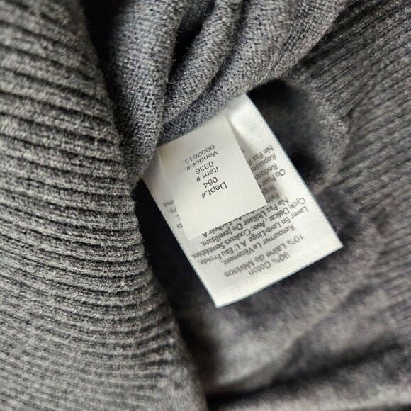 Mens Eddie Bauer size XLT Merino Cotton Vneck Long Sleeve Pullover Sweater - Picture 6 of 8